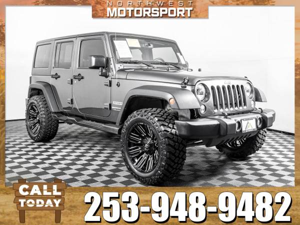 Lifted 2018 *Jeep Wrangler* Unlimited Sport 4x4 for sale in PUYALLUP, WA