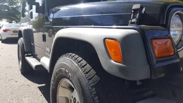 2003 jeep wrangler sport black/black 1owner.excellent condition for sale in Roslyn Heights, NY – photo 9