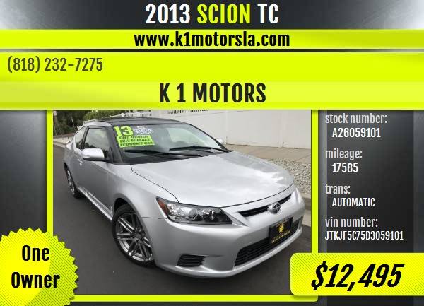2013 SCION / TC / 1 Owner / 17k Mileage / Automatic / Must See / Silve for sale in Los Angeles, CA