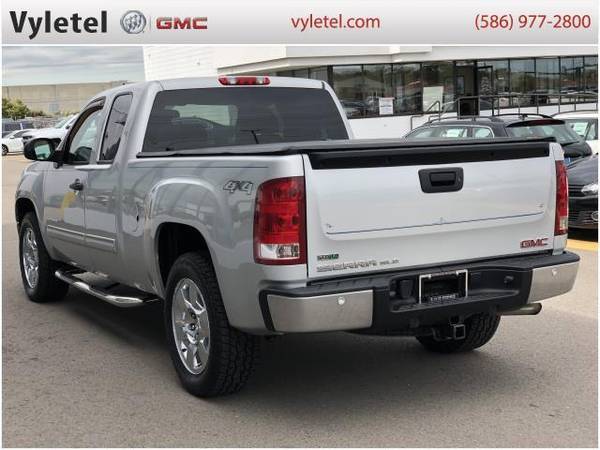 2011 GMC Sierra 1500 truck 4WD Ext Cab 143.5 SLE - GMC Pure Silver... for sale in Sterling Heights, MI – photo 4