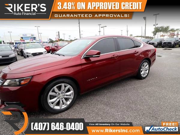 $170/mo - 2017 Chevrolet Impala LT 1LT - 100 Approved! - cars &... for sale in Kissimmee, FL – photo 3