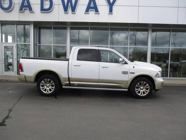 2014 Ram 1500 truck Laramie Longhorn - Ram Bright White Clearcoat for sale in Green Bay, WI – photo 3