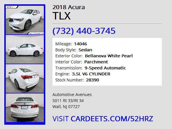 2018 Acura TLX, Bellanova White Pearl - - by dealer for sale in Wall, NJ – photo 22
