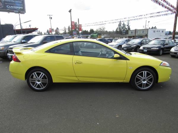 2001 Mercury Cougar 3dr Cpe V6 YELLOW 5 SPD 1 OWNER - cars & for sale in Milwaukie, OR – photo 6