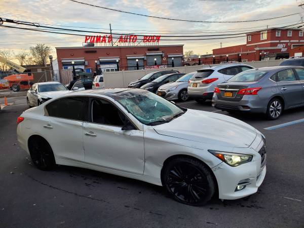 2017 infiniti q50 twin turbo storm damage - cars & trucks - by owner... for sale in Whitestone, NY – photo 12