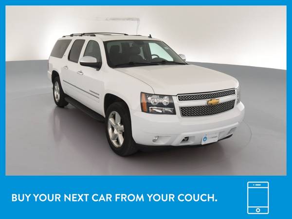 2014 Chevy Chevrolet Suburban 1500 LTZ Sport Utility 4D suv White for sale in Worcester, MA – photo 12