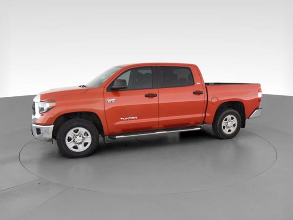 2018 Toyota Tundra CrewMax SR5 Pickup 4D 5 1/2 ft pickup Orange - -... for sale in Placerville, CA – photo 4