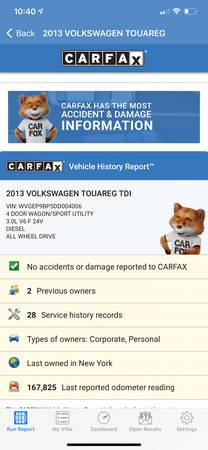 2013 Volkswagen Touareg TDI AWD TurboDiesel Clean CarFax 28 Records for sale in Brooklyn, NY – photo 22