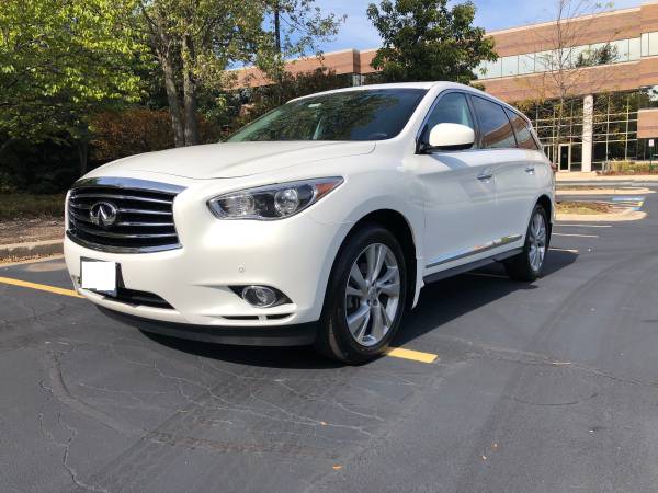 2013 Infiniti JX35 QX60 Fully Loaded White On Black for sale in Schaumburg, IL – photo 3