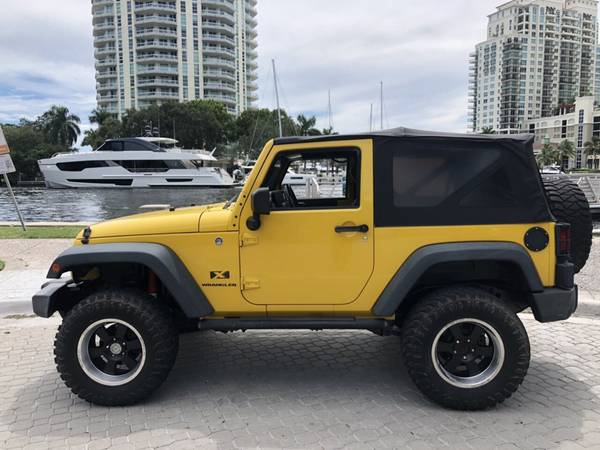 2008 *Jeep* *Wrangler* *4WD 2dr X* Detonator Yellow for sale in Fort Lauderdale, FL – photo 2