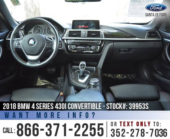 *** 2018 BMW 4 Series 430i *** Bluetooth - Leather Seats - SiriusXM for sale in Alachua, FL – photo 15