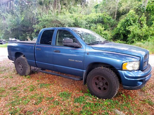 Blue 2002 Dodge Ram 1500 Sport Crew Cab 5 9L V8 4x4 4WD Pickup Truck for sale in Saint Cloud, FL – photo 2