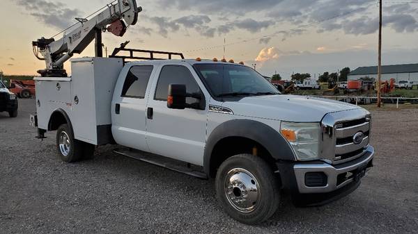 2011 Ford F-550 4wd Crew Cab 7500lb Crane 9ft Mechanics Service Bed 6. for sale in Little Rock, AR – photo 4