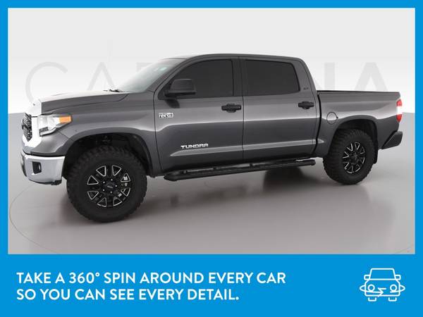 2018 Toyota Tundra CrewMax SR5 Pickup 4D 5 1/2 ft pickup Gray for sale in Long Beach, CA – photo 3