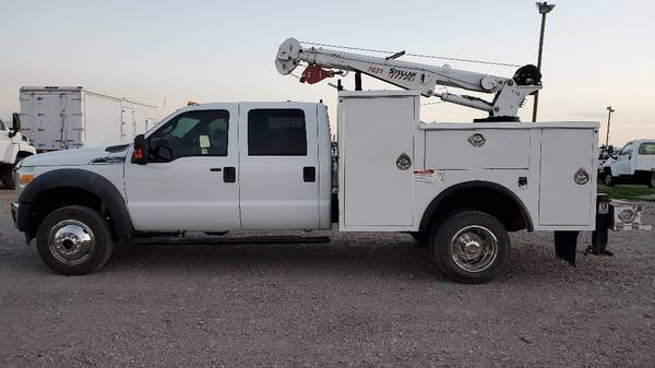 2011 Ford F-550 4wd Crew Cab 7500lb Crane 9ft Mechanics Service Bed 6. for sale in Little Rock, AR – photo 9