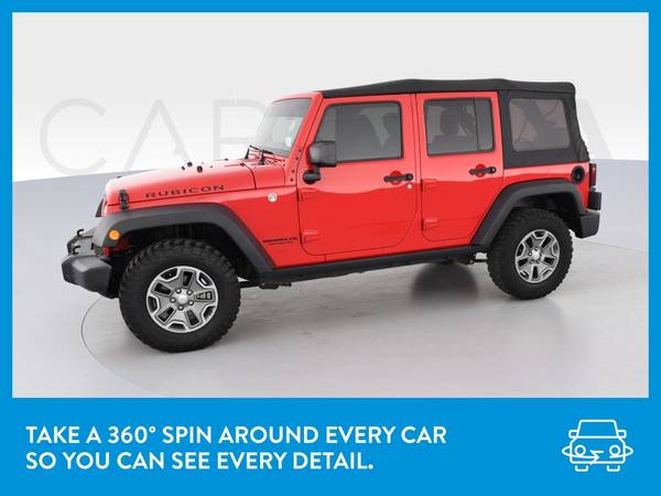 2017 Jeep Wrangler Unlimited Rubicon Sport Utility 4D suv Red for sale in Green Bay, WI – photo 3