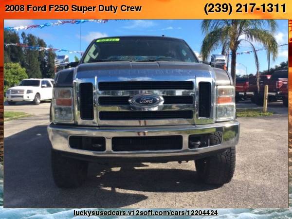 2008 Ford F250 Super Duty Crew Cab Lariat Pickup 4D 6 3/4 ft Lucky's... for sale in North Fort Myers, FL – photo 3