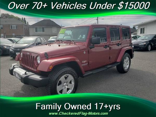 2011 Jeep Wrangler Unlimited Sahara - 1 Owner Local Rig! - cars & for sale in Everett, WA – photo 3