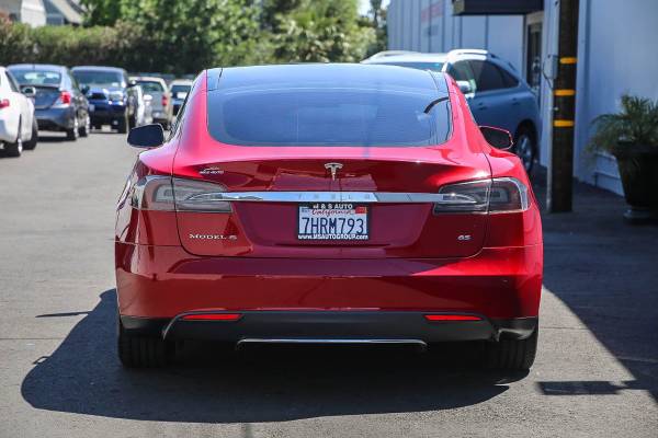 2014 Tesla Model S P85 hatchback Red Multi-Coat - - by for sale in Sacramento , CA – photo 5