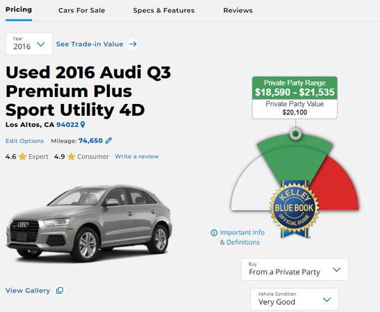 2016 Audi Q3 Premium plus Sport for sale in Los Altos, CA – photo 11