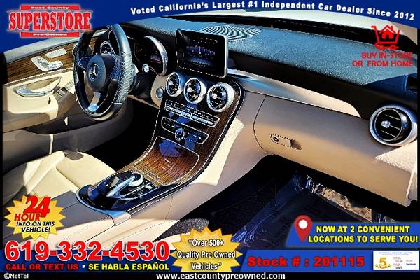 2016 MERCEDES-BENZ C-CLASS C 300 SEDAN-EZ FINANCING-LOW DOWN! - cars... for sale in El Cajon, CA – photo 5