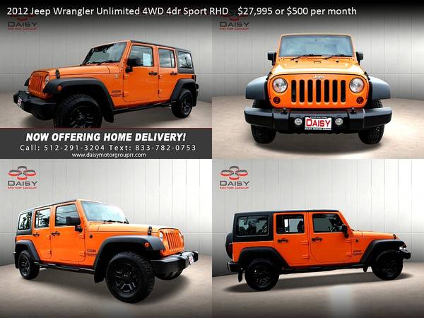 2014 Jeep Wrangler Unlimited 4WDSport 4 WDSport 4-WDSport for only for sale in Round Rock, TX – photo 16