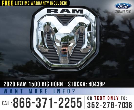 2020 RAM 1500 BIG HORN 4WD *** Camera, Cruise, Homelink *** - cars &... for sale in Alachua, FL – photo 19