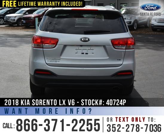 *** 2018 KIA SORENTO LX SUV *** Cruise Control - SIRIUS - Bluetooth... for sale in Alachua, GA – photo 6
