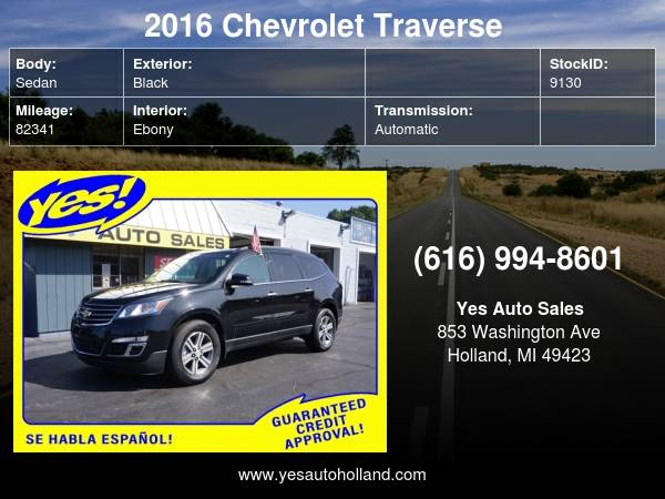 2016 Chevrolet Traverse LT - cars & trucks - by dealer - vehicle... for sale in Holland , MI – photo 24