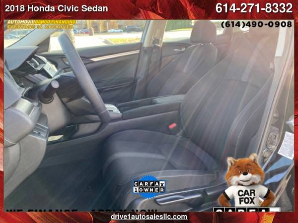 2018 Honda Civic Sedan LX Manual - cars & trucks - by dealer -... for sale in Columbus, OH – photo 9