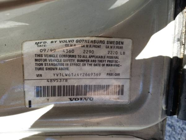 2000 VOLVO V 70 PA INSPECTED TILL JULY 2021 CHEAP COMMUTER AS IS... for sale in Allentown, PA – photo 13