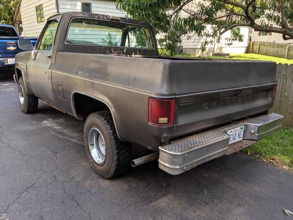 1981 Chevy truck 4x4 SHORTBED! for sale in Waterman, IL – photo 14