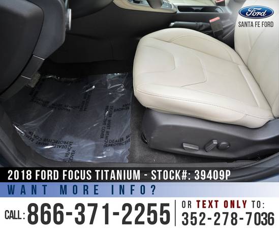 2018 FORD FOCUS TITANIUM *** Sunroof, Leather, Backup Camera, Used *** for sale in Alachua, FL – photo 14