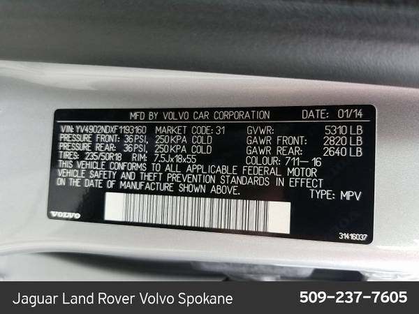 2015 Volvo XC70 T6 Platinum AWD All Wheel Drive SKU:F1193160 for sale in Spokane, WA – photo 24
