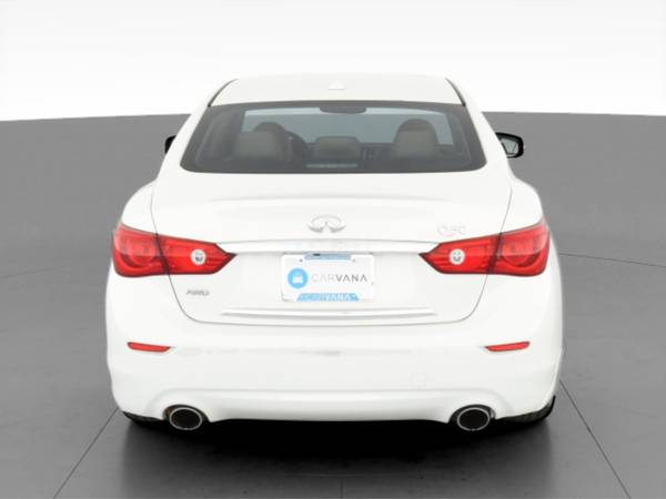 2015 INFINITI Q50 3.7 Premium Sedan 4D sedan White - FINANCE ONLINE... for sale in Chicago, IL – photo 9