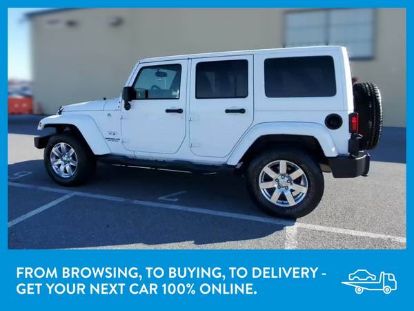 2017 Jeep Wrangler Unlimited Sahara Sport Utility 4D suv White for sale in Revere, MA – photo 5