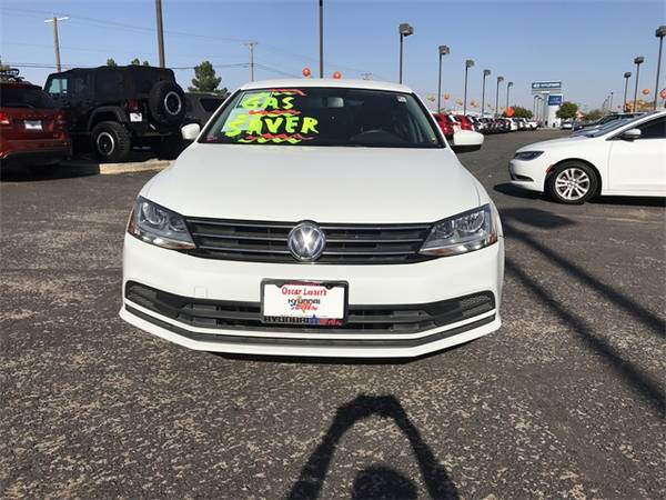 2017 VW Volkswagen Jetta 1.4T S sedan White - cars & trucks - by... for sale in El Paso, TX – photo 2