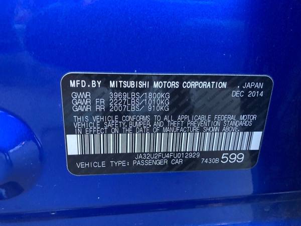 2015 Mitsubishi Lancer ES sedan low mileage - - by for sale in STATEN ISLAND, NY – photo 13