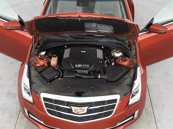 2015 Caddy Cadillac ATS 3.6L Premium Coupe 2D coupe Red - FINANCE for sale in Atlanta, CA – photo 4