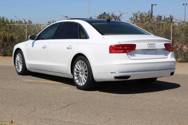 2012 *Audi* *A8 L* *4dr Sedan W12* Ibis White for sale in Tranquillity, CA – photo 8