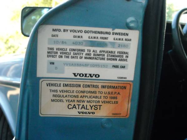 1985 Volvo 240 Excellent Condition for sale in Lewisville, TX – photo 21