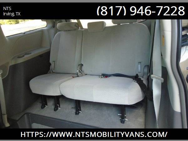 2012 TOYOTA SIENNA MOBILITY HANDICAPPED WHEELCHAIR POWER RAMP VAN for sale in Irving, LA – photo 16