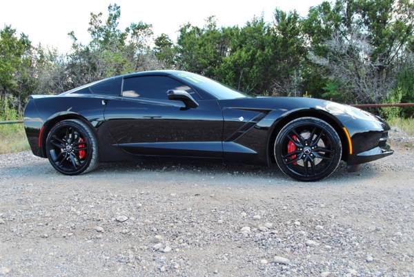 2014 CHEVROLET CORVETTE Z51 - 7 SPEED MANUAL - LOW MILES - BLK ON BLK! for sale in Liberty Hill, TX – photo 13