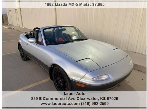 1992 Mazda Miata // SUPERCHARGED 1.8 // NEW CLUTCH // CLEAN! - cars... for sale in Clearwater, KS