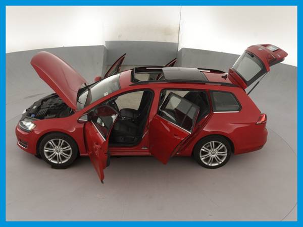 2015 VW Volkswagen Golf SportWagen TDI S Wagon 4D wagon Red for sale in irving, TX – photo 16