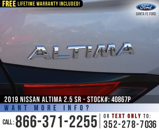 2019 Nissan Altima 2 5 SR Bluetooth, Leather Seats, Touchscreen for sale in Alachua, FL – photo 9