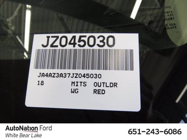 2018 Mitsubishi Outlander ES 4x4 4WD Four Wheel Drive SKU:JZ045030 -... for sale in White Bear Lake, MN – photo 21