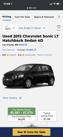 2012 Chevy Sonic for sale in Las Cruces, NM – photo 9