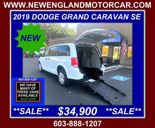 ♿ ♿ 2019 DODGE GRAND CARAVAN SE💲NEW💲HANDICAP VAN SALE! - cars &... for sale in Hudson, MA