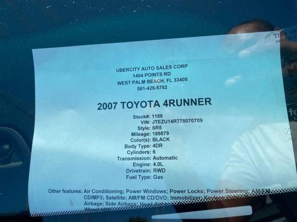 2007 Toyota 4Runner - cars & trucks - by dealer - vehicle automotive... for sale in West Palm Beach, FL – photo 24